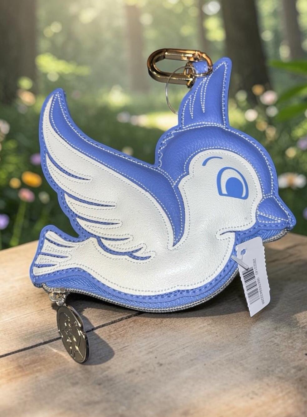 Bath & Body Works Disney Princess Snow White BlueBird Coin Purse Bag Charm Clip
